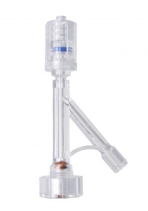 TUOHY BORST ADAPTER with syringe connector